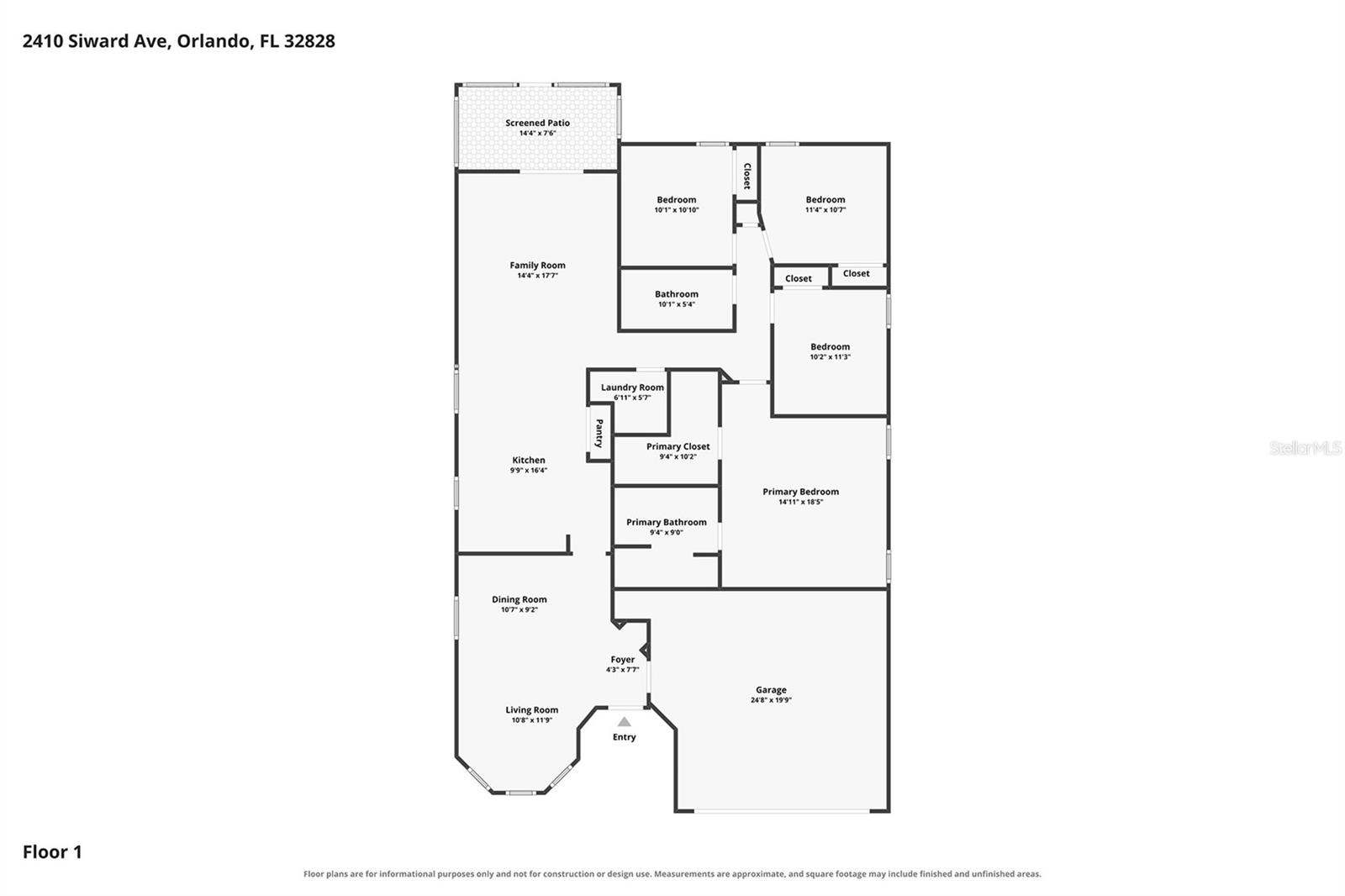 Photo 4 of Single family home for sale at 2410 Siward Ave, Orlando, FL 32828 | MLS# O6450659 | Listing updated on 2026-10-23