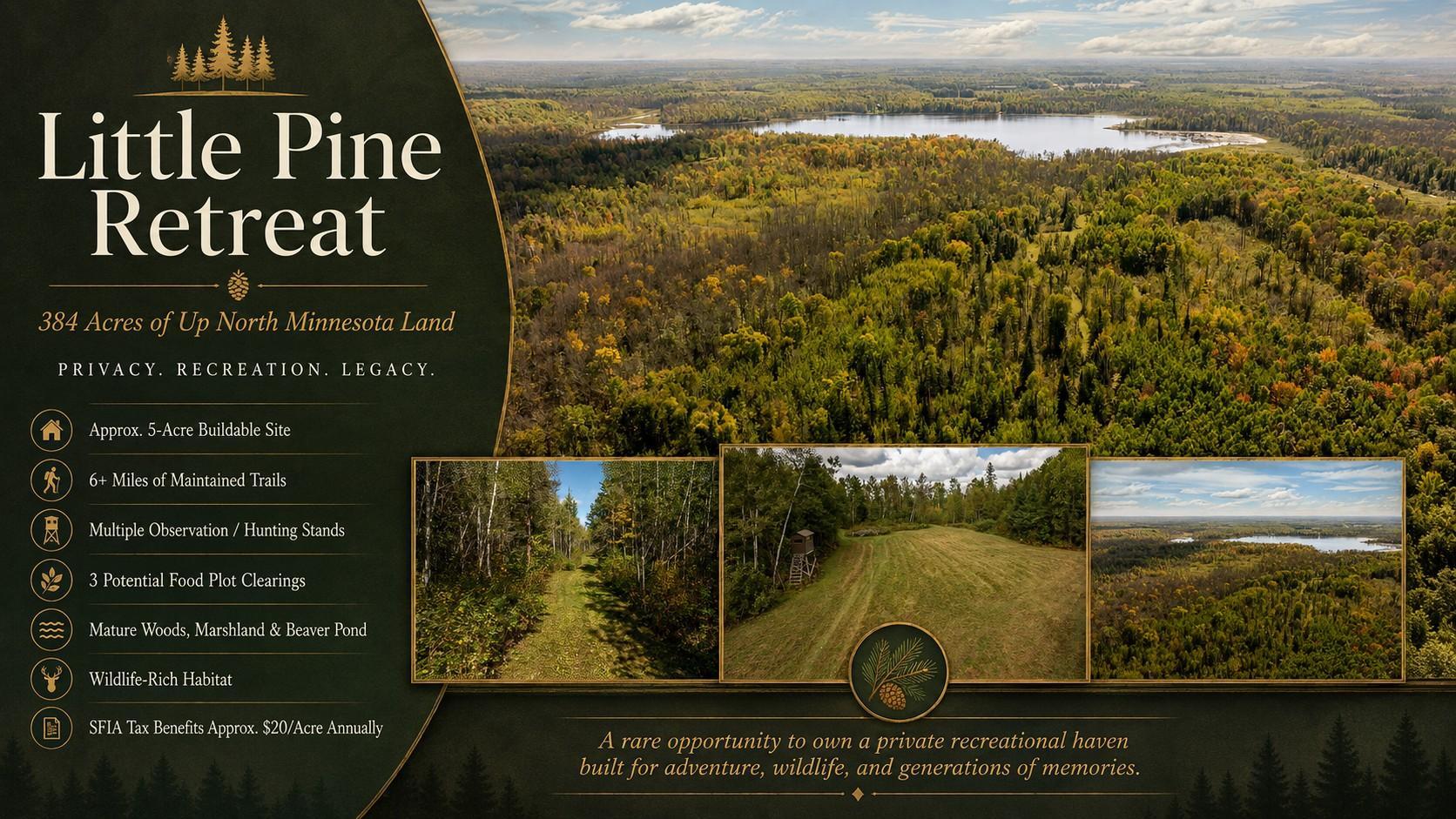 Land for sale at 384 Acres Tbd Little Pine Rd, Emily, MN 56447 | MLS# 7102876