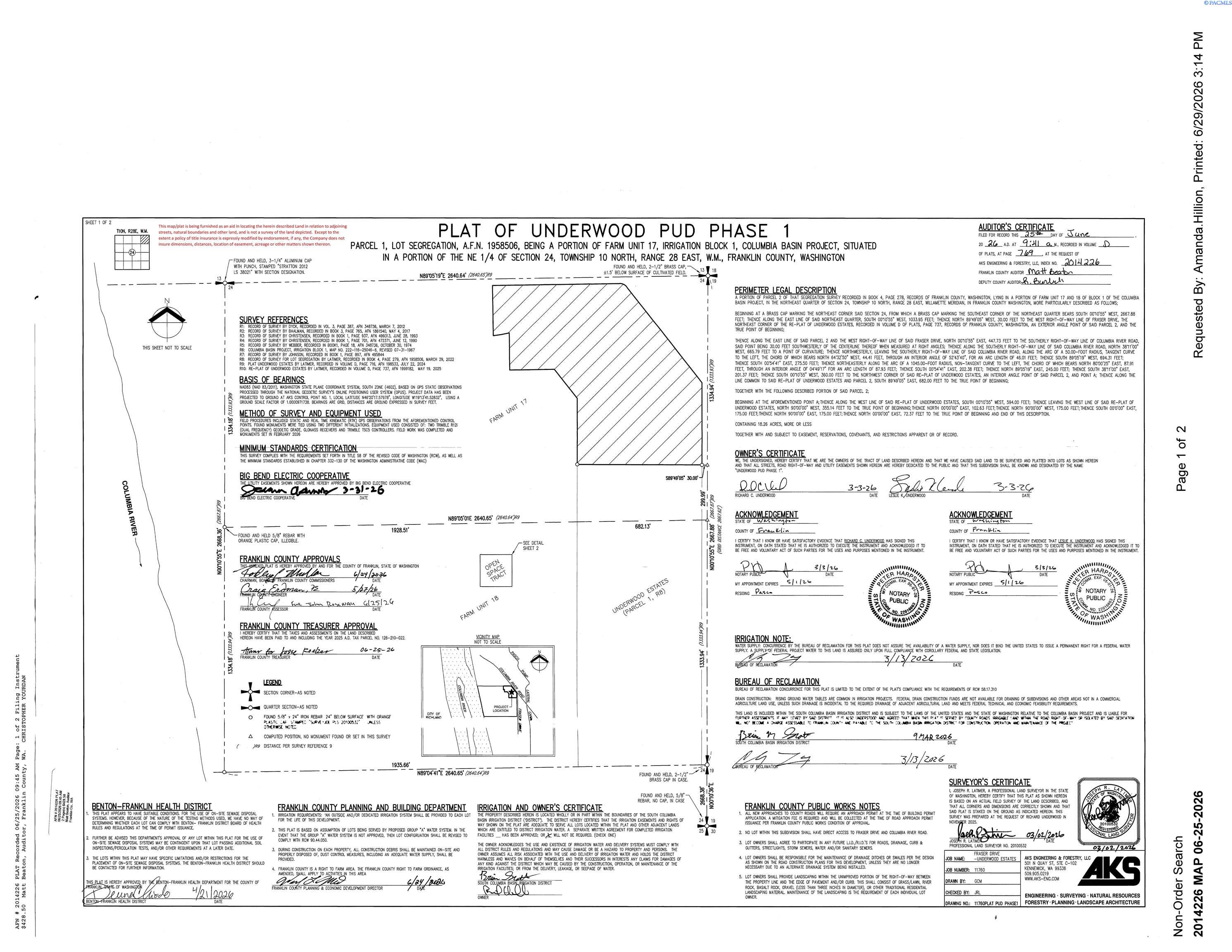 Photo 4 of Land for sale at 30 Jamisyn Dr Lot 20, Pasco, WA 99301 | MLS# PAC296094 | Listing updated on 2026-10-09